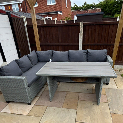 Grey rattan wicker outdoor - rattan/wicker,