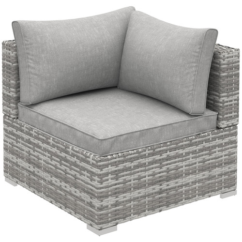 Rattan corner sofa single - rattan,
