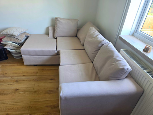 Grey corner sectional sofa - grey,