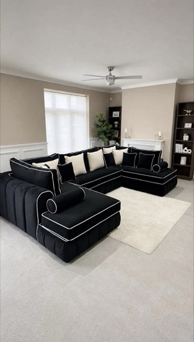 Handmade black velvet glam - velvet,