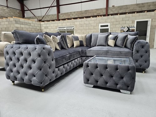 New ashton corner sofa - new|, |grey