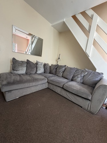 Shape corner sofa grey - l,