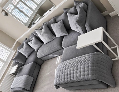 Grey fabric shape - grey,
