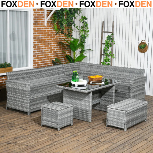 191w 71dcm piece rattan - 5-piece,