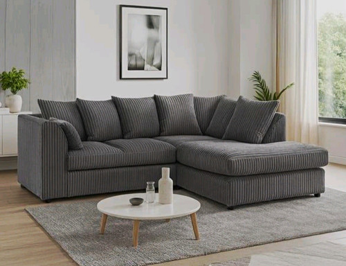 Jumbo corduroy seater with - 4,