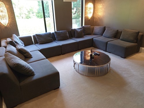 Grey fabric modular corner - grey,