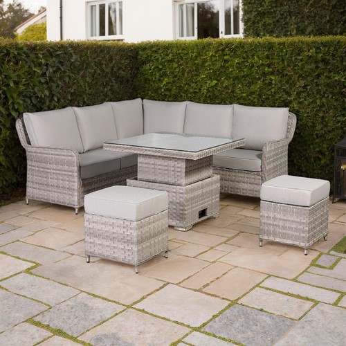 Grey rattan garden - rattan,