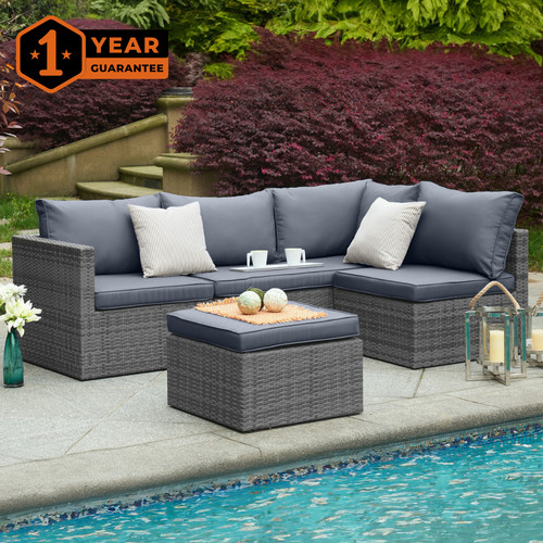 Rattan seater garden corner - 6,